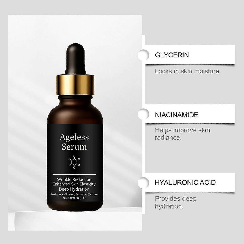 Ageless Serum, All-In-One Anti-Aging Wrinkle Essence, Intensely Firms Skin, Smooths Fine Lines & Hydrates For Women Less