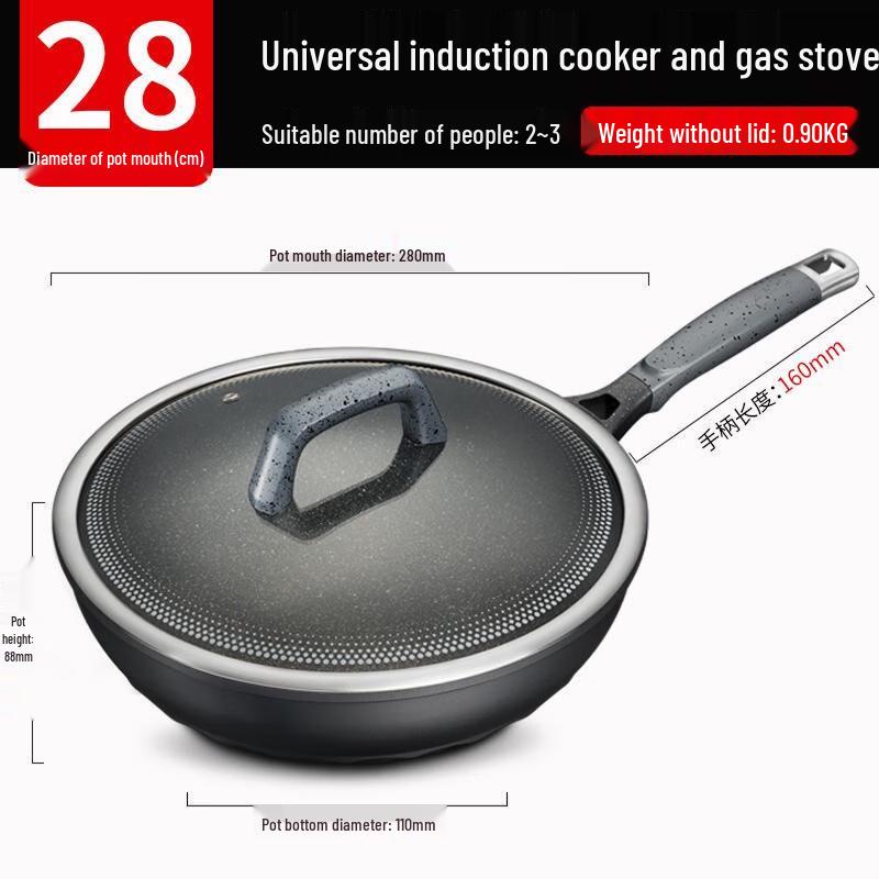 Aishida 28cm Magic Stone Smokeless Wok