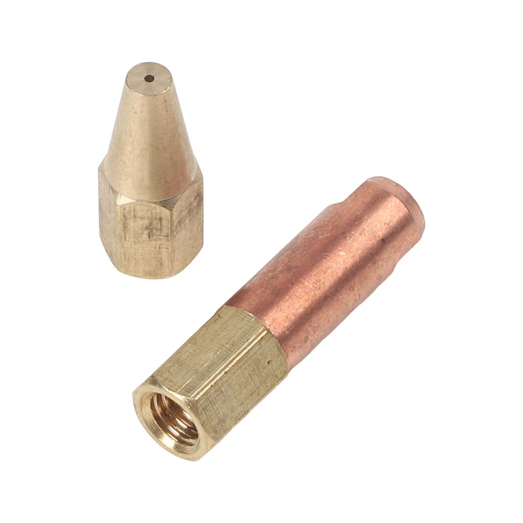 Efficient 10Piece Gas Welding Nozzle Set for H012 Acetylene and Propane Compatible for Jewelry Soldering and Metal Heating