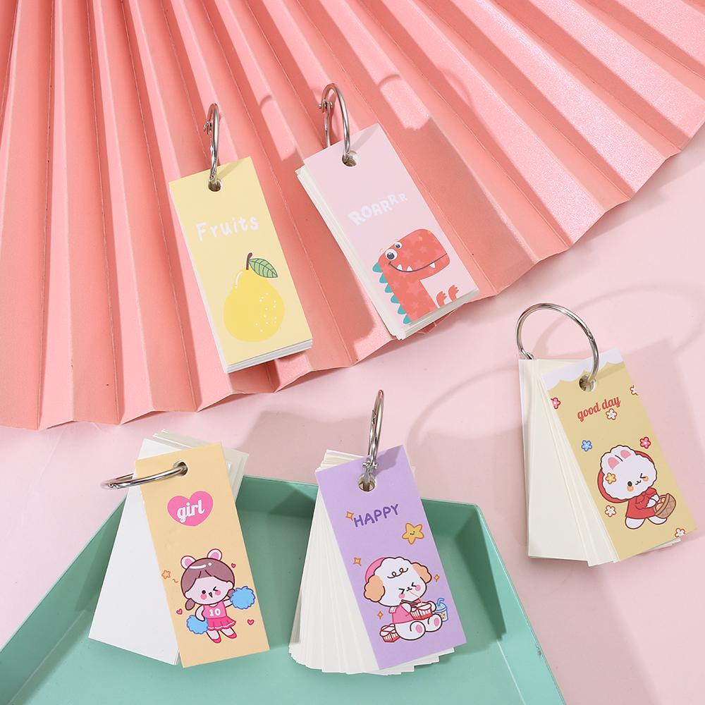 1PC Kawaii Cartoon Binding Memo Pad Coil Notebook Loose-Leaf