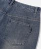 GROOVE RHYME Washed Denim 3/4 Length Bermuda Shorts (Lrbmcdh760M)