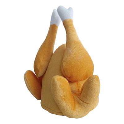 3D Short Plush Turkey Headgear Party Props Turkey Cap Festival Holiday Headdress