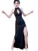 ISLAYCAOLILA DV1 Iana Dress Cabaret Mini Club Party Maxi Evening Ring Sleeveless Women's (Size M, Black) - Dress, Dress, Dress, Dress, Tight, Long,