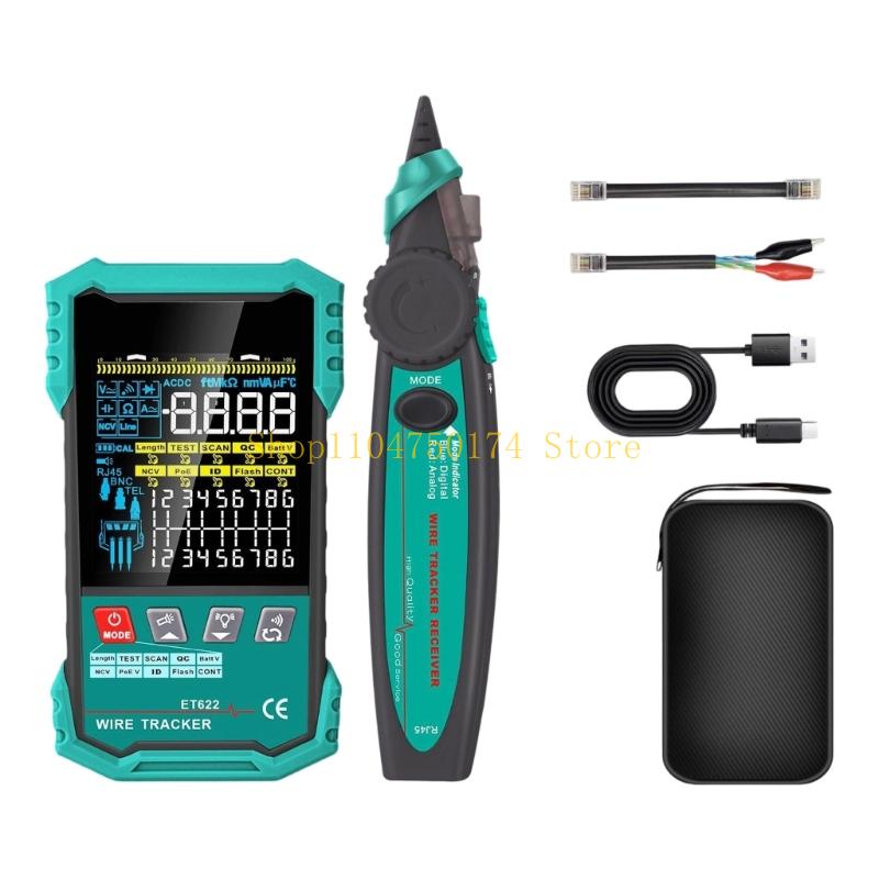 Elektrikçiler İçin Yüksek Hassasiyetli Plastik Tasarımlı Ağ Kablosu Test Cihazı En Çok Satan