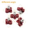 2pcs Bus Bar Terminal Blocks Single M8 Positive Power Distribution Studs
