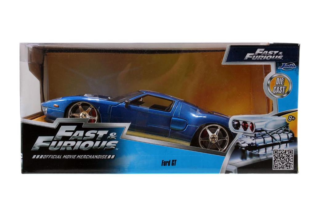 Jada Toys Fast Furious Series Ford GT Blue Metallic Finished Product JADA97177 & 1/24 F&F