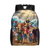 One Pieces Travel Backpack Men Women School Computer Bookbag Manga College Student Daypack Bags