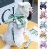 Rabbit JK Dresses and Leash Sets Mesh Plaid Pet Vest Harness Cat Bunny Chest Strap Set Small Animals Clothes Rabbits Accessories