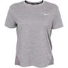 Logo Round Neck Pullover T-Shirt Women Tops Gray AJ8121-056