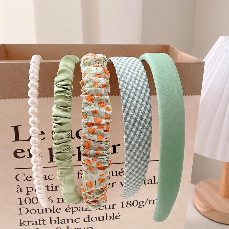 1/3/5/7/8 Pcs New Pearl Headband All-match face wash headband Hair Accessories for Women