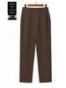 High Waist Straight Leg Velvet Warm Trousers for Middle-Aged Women – 50s Mom Style