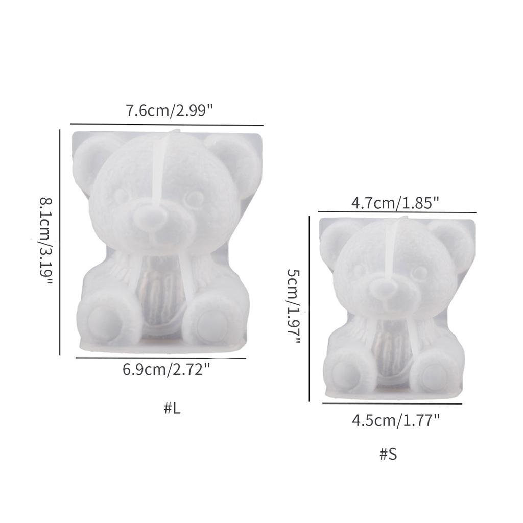 Ornamento a forma di orso per maglione Artigianato Stampini in silicone Gioielli Colata in resina epossidica Strumento per la creazione di gioielli Fai da te in resina Artigianato Decorazione per la casa