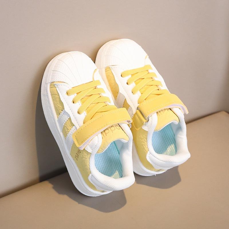 

Boys sports board shoes 2025 new spring and autumn children s low-top leather casual sports shoes non-slip German training board shoes tide 22-26/5 pairs in one hand жёлтый