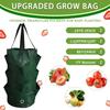 Bolsas de Cultivo para Plantas Colgantes con Asas y Ganchos Colgantes Gotero Automático para Agua Bolsas Colgantes para Fresas con 10 Bolsillos Transpirables