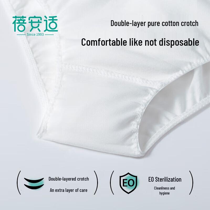 Beianshi Women's Cotton Disposable Underwear (5-Pack)