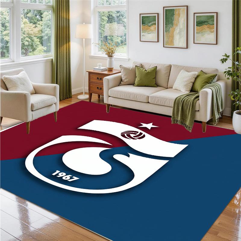 Trabzonspor FC Design Kristall-Samt-Teppich Weiche Dekorationsmatte für Schlafzimmer Eingang