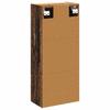 Wall Mounted Washbasin Vanity Unit Reclaimed Wood Look 35 x 20 x 81 cm