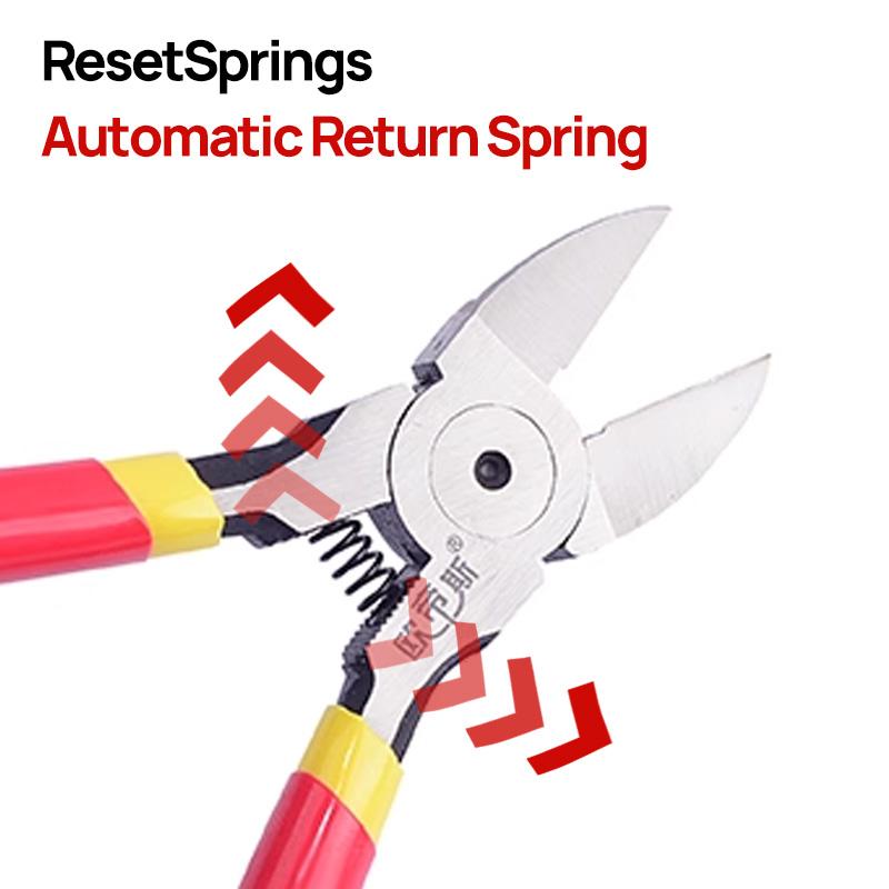 5-In Ultra Sharp Wire Cutters,Small Diagonal Cutters with Spring Loaded Wire Snips for Cutting Crafts and Cable