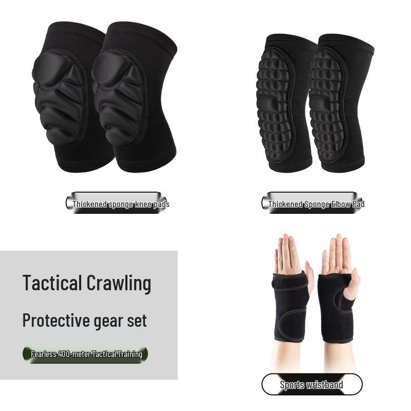 Breathable Shock-Absorbing Tactical Knee & Elbow Pads for Sports & Dance