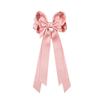 New Matte Bow Hair Clip with Long Ribbon Streamers – Hot-Selling Girls' Hair Accessory