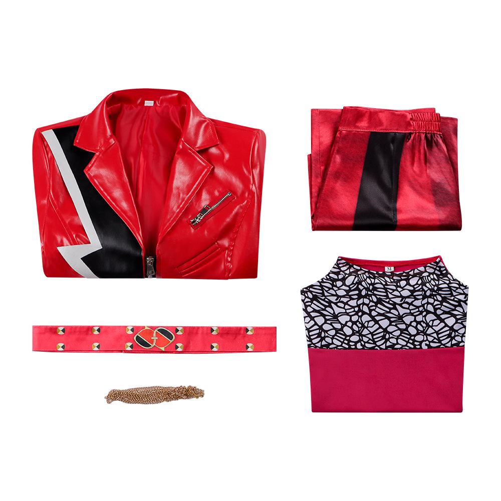 Cosplay Descendants 1 Dark Wonderland Little Red Cos Clothes Red Queen Red Princess Halloween Cosplay