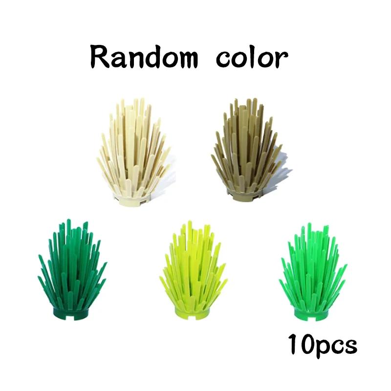 Non-Toxic Moc Building Blocks Plant Bush Tree Flower Grass Diy Buildingparts Creative Bricks 2417 2423 4727 6255 30176 33291 32607 Toys