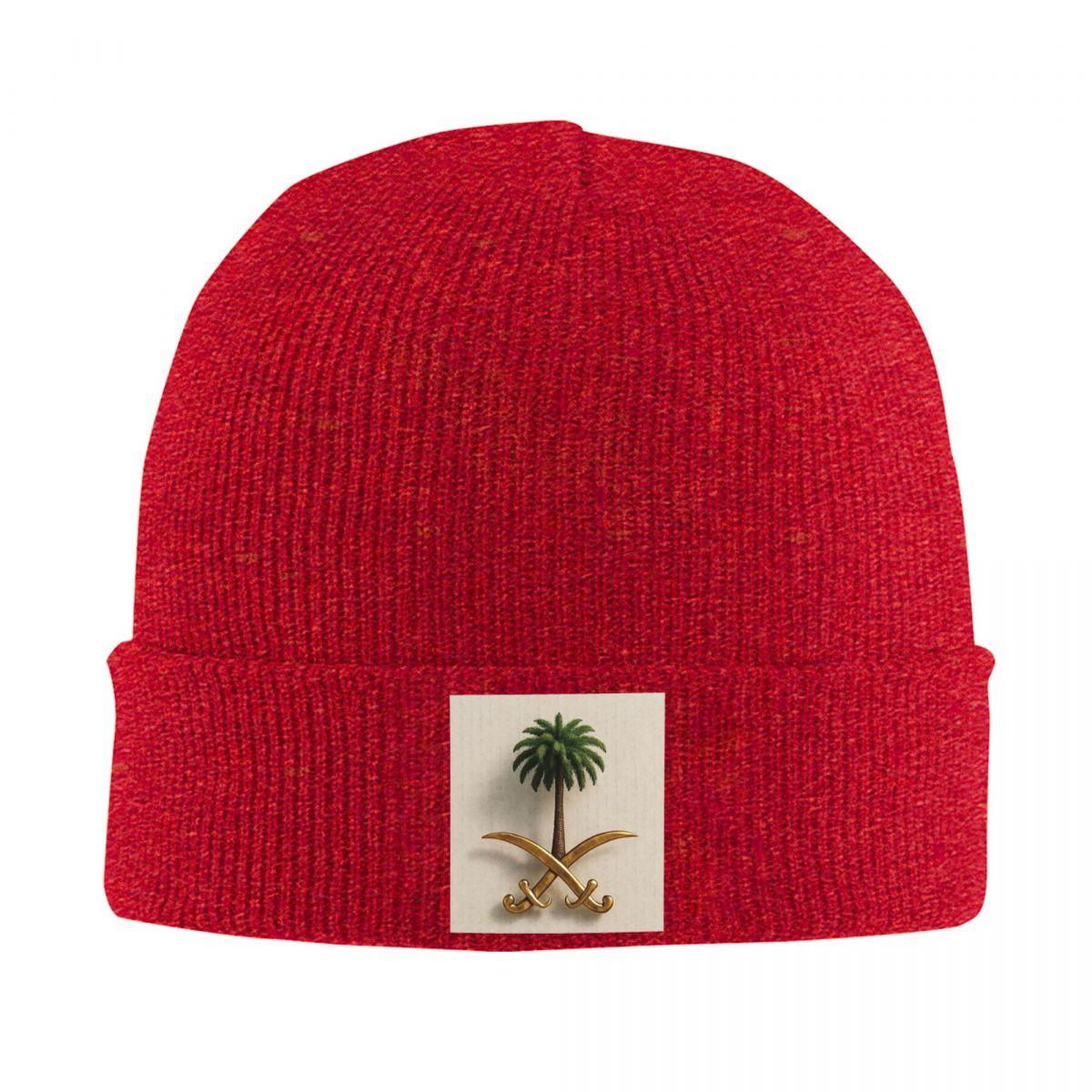 

Saudi Arabia National Day Warm Knitted Cap Winter Knit Bonnet Hat Skullies Beanies Hip Hop Caps for Unisex One Size