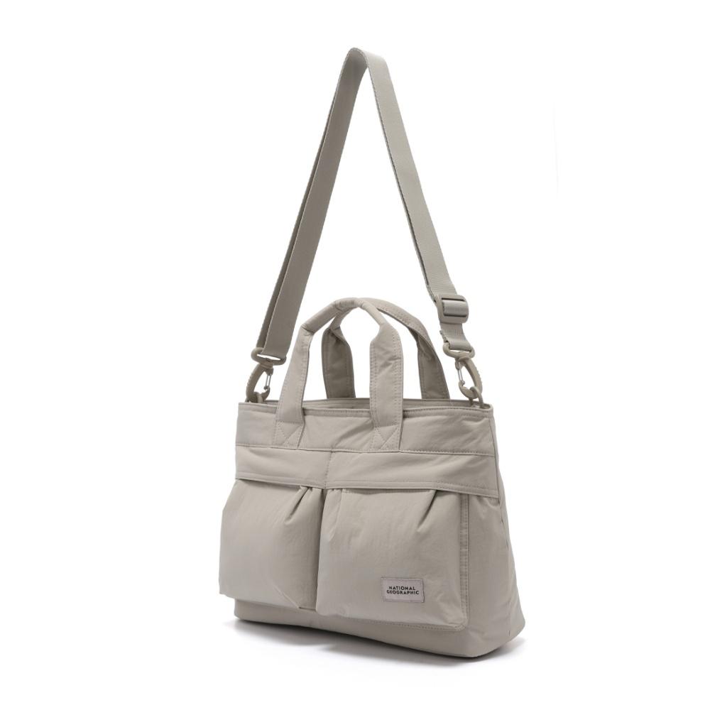 Nationalgeographic N253Ato510 Lightweight Wide Tote Bag Beige