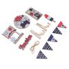 Independence Day Wooden Decoration Beautifully Designed Vibrant Colour Sturdy Patriotic Tray Wooden Ornament