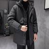 2025 New Winter Winter Clothing Men's Short Hooded Cargo Jacket Casual Thickening Versatile Trend