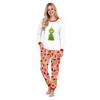 Christmas Print Crewneck Top and Jogger Pants Set, 2 Piece Holiday Outfit for Casual Wear