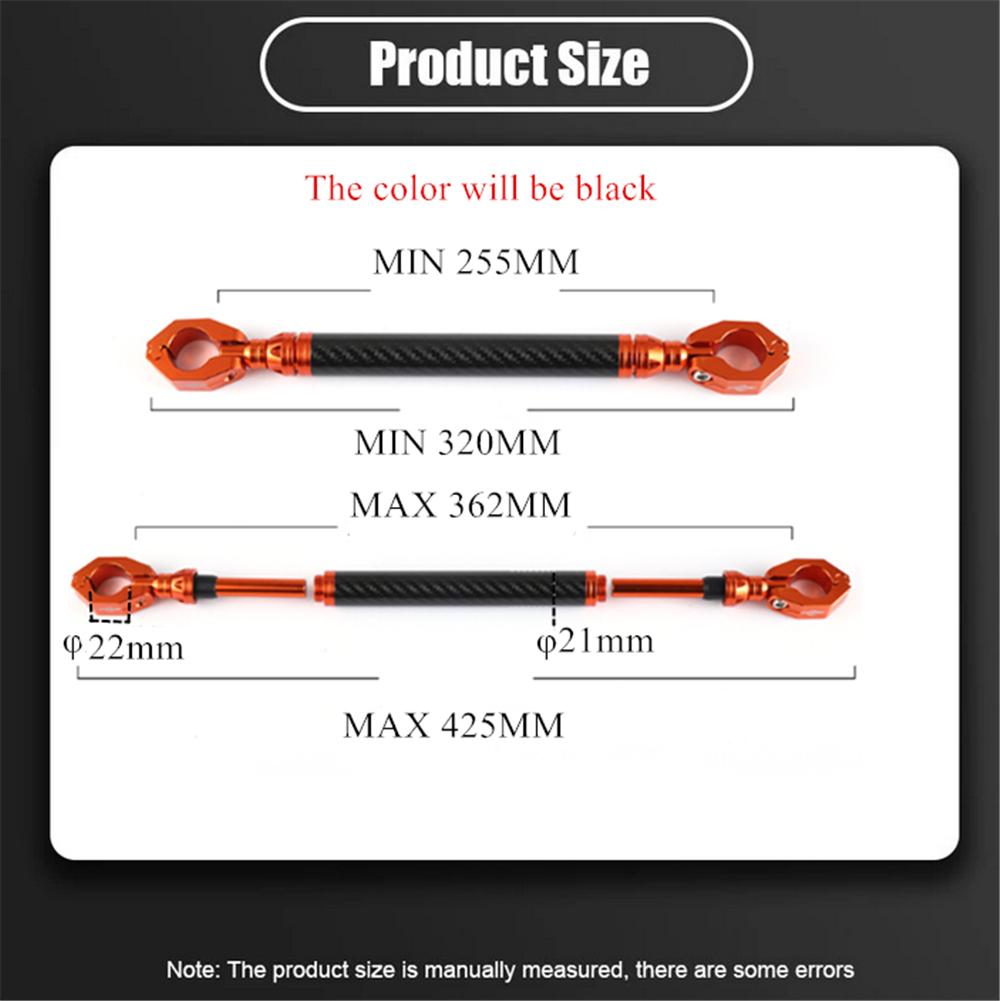 Black Adjustable Motorcycle Balance Handlebar Cross Bar Steering Strength Lever