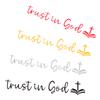 Trust In God Mirror Decal, Car Decals For Women, Faith Mirror Decal, Cute Vinyl Decal, Christian Car Mirror Decal, Religious Car