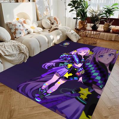 Beautiful Anime Girls Carpet Floor Rug Washable Anti-Slip Unique Decor for Living Room Play Room Girls Bedroom Popular Rug