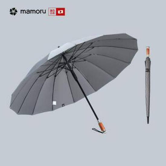 Aoi Mamoru Men's Umbrella - 16-Rib Windproof Sun and Rain Shield