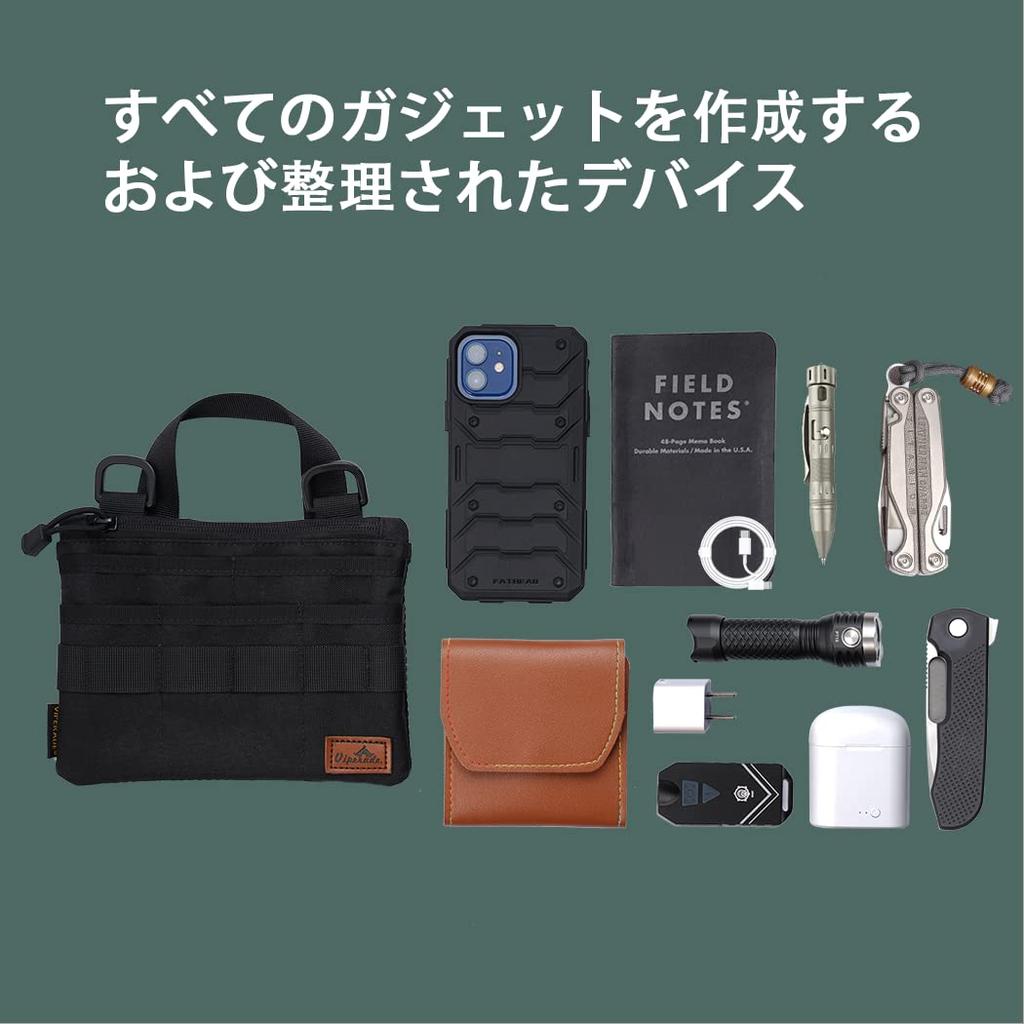 VIPERADE VE5 Tool Tool Pocket Oxford Shoulder Tool Pouch with 7 Pockets for Pocket EDC and Keys Pouch, Men's Organizer, Flashlights, Knives,