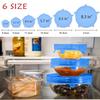 Source European Standard Silicone Six-piece Set Fresh-keeping Cover Stretch Bowl Cover Refrigerator Microwave Seal Fresh-keeping Film