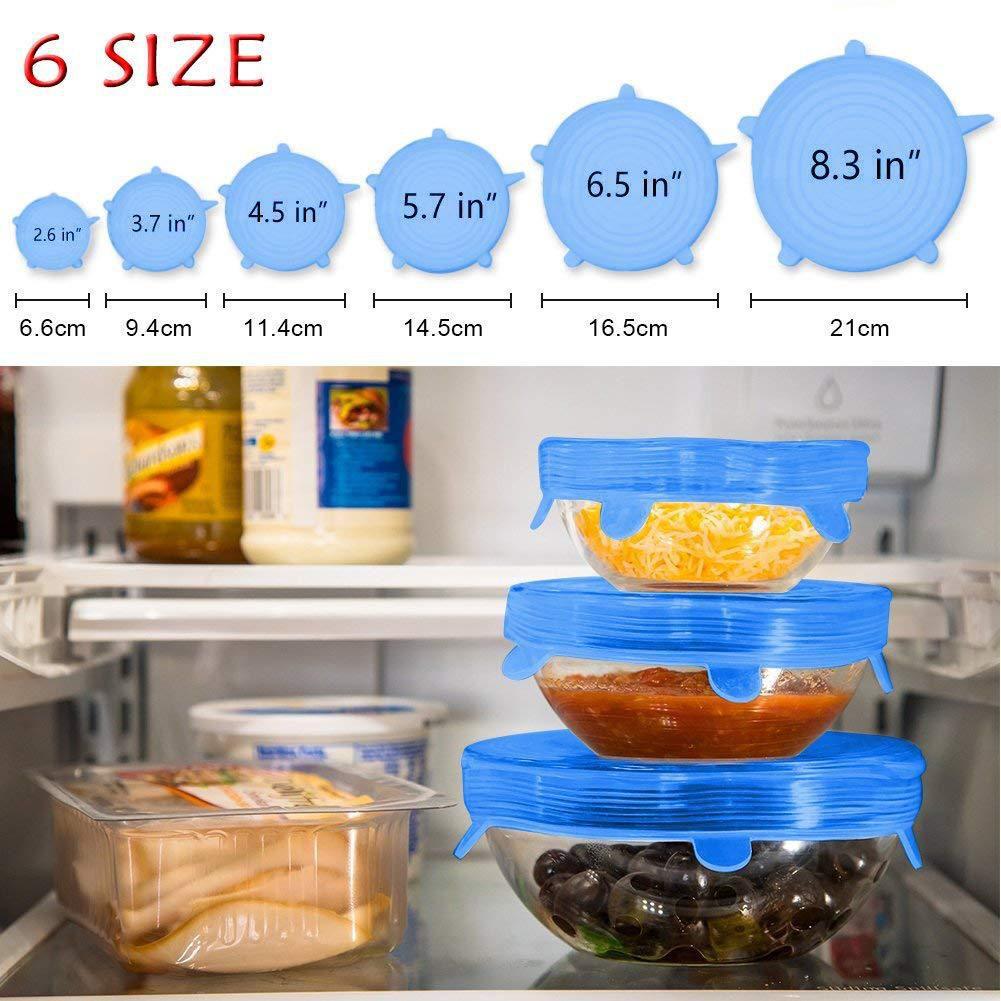 Source European Standard Silicone Six-piece Set Fresh-keeping Cover Stretch Bowl Cover Refrigerator Microwave Seal Fresh-keeping Film