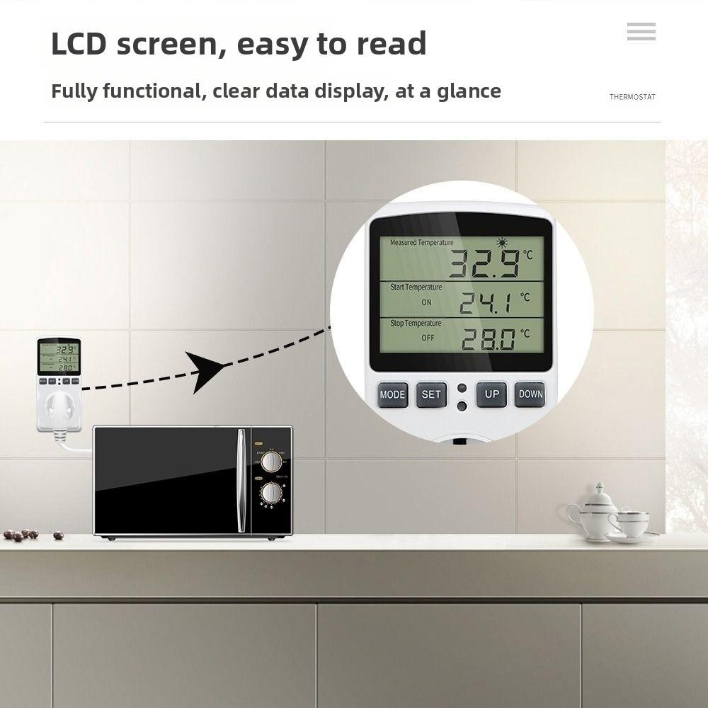 Timer Switch Digital Thermostat Digital Display Temperature Controller Temperature Regulation