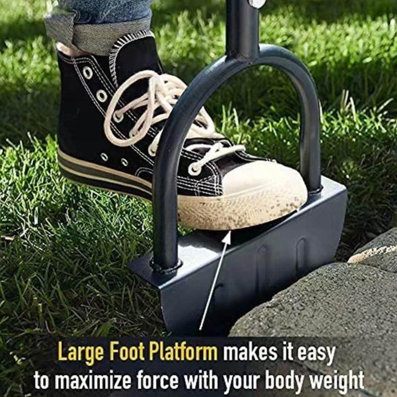 Serrated Grass Cutter Half Moon Manual Edger With T Grip Multifunctional