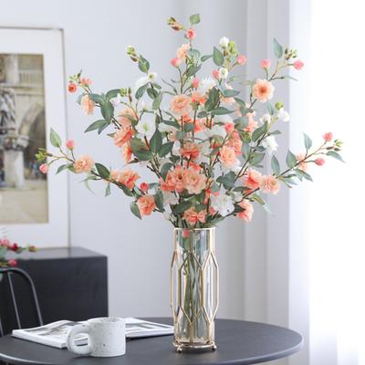 Artificial Flower Stems Faux Silk Fake Flowers with Long Stems Faux Flower Branches for Vase Flower Arrangement Home Wedding Table Decor