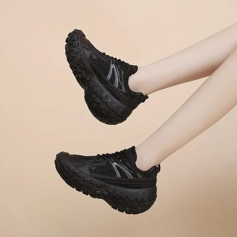 Women Tennis Sneaker Platform Designer Mesh Breathable Casual Shoes Men Outdoor Working Sports Shoes
