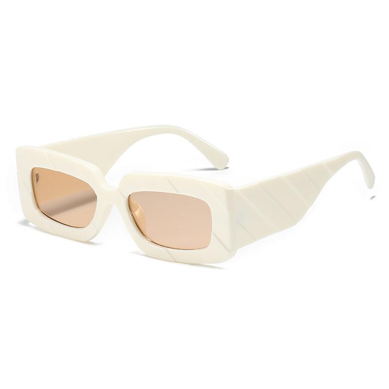 Square Sunglasses, Versatile And Colorful Square Glasses, Retro Literary And Large-Frame Sunglasses.