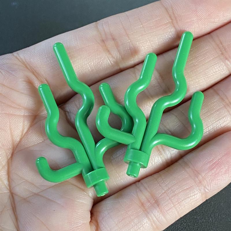 Compatible Building Block 30093 Small Particle Building Block Parts Aquatic Plants Seaweed Plants, Green Plant Leaf Accessories Supplement