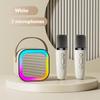 New Home Karaoke Machine Portable Bluetooth 5.3 PA Powerful Bass Speaker System with 2 Wireless Microphones Home Family Singing