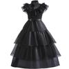 Popular Girls Mesh Dress Dress Cosplay Wednesday Female Lead Party Performance Dress