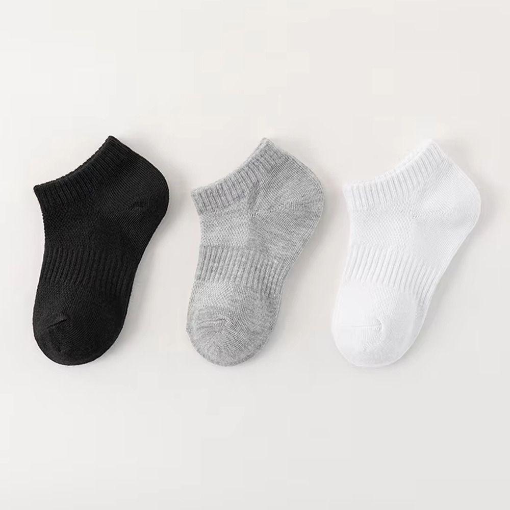 5 Pairs Thin Low Cut Socks Breathable Toddler Baby Socks Children's Ankle Socks  for Boys & Girls