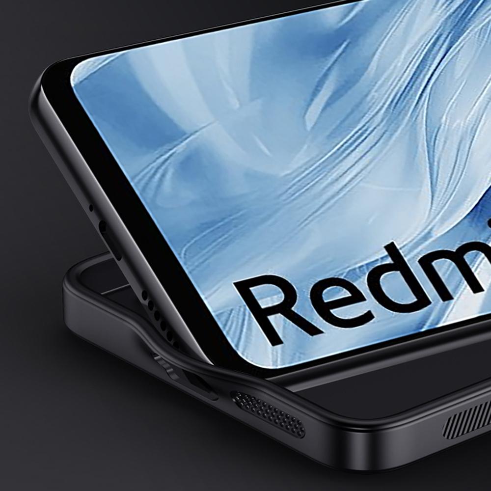 For Xiaomi Redmi 13C 5G/13R 5G/Poco M6 5G Case Leather+PC+TPU Wood Texture Phone Cover