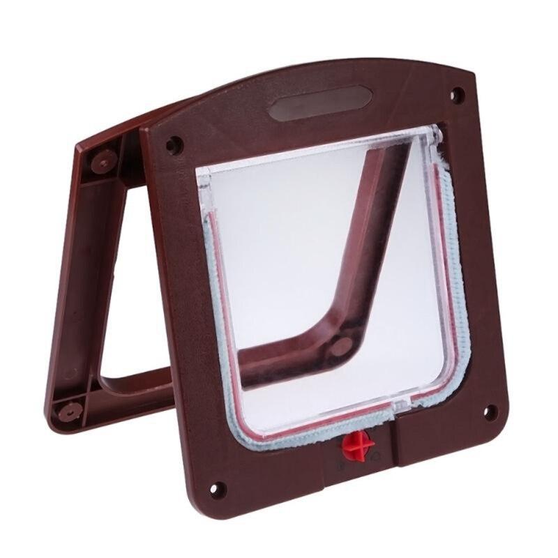 Cat Door Lockable Cat Flap Door For Interior Exterior Doors Weatherproof Pet Doors For Cats Doggie Suitable For Window Wall