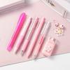 8Pcs Stationery Set with Pencils, Ballpoint Pens, Erasers and Pendants. 5 Styles Optional for Writing and Decorating.